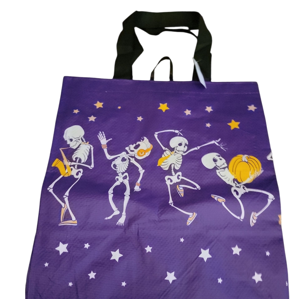 Purple Skeleton Dance Kids Tote Bag, Great For Hm